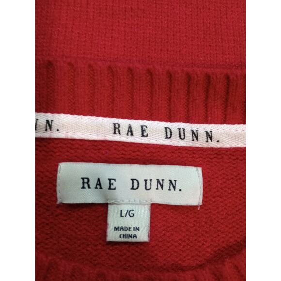 Rae Dunn Sweater Womens Large LOVE Pullover Crewneck Valentine Cozy Knit Soft - Picture 4 of 6